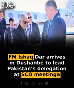 FM Ishaq Dar arrives in Dushanbe to lead Pakistan’s delegation at SCO meeting