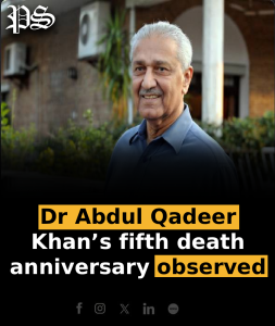 Dr Abdul Qadeer Khan’s fifth death anniversary observed