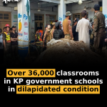 Over 36,000 classrooms in KP government schools in dilapidated condition
