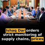 Ishaq Dar orders strict monitoring of supply chains, prices