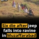 Six die after jeep falls into ravine in Muzaffarabad 