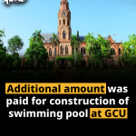 Additional amount was paid for construction of swimming pool at GCU