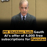 PM Shehbaz hails Gauth AI’s offer of 4,000 free subscriptions for Pakistan