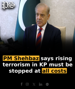 PM Shehbaz says rising terrorism in KP must be stopped at all costs