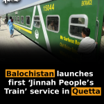 Balochistan launches first ‘Jinnah People’s Train’ service in Quetta