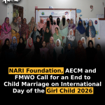 NARI Foundation, AECM and FMWO Call for an End to Child Marriage on International Day of the Girl Child 2026