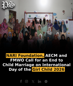 NARI Foundation, AECM and FMWO Call for an End to Child Marriage on International Day of the Girl Child 2026