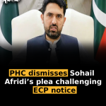 PHC dismisses Sohail Afridi’s plea challenging ECP notice