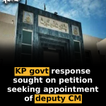 KP govt response sought on petition seeking appointment of deputy CM