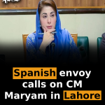 Spanish envoy calls on CM Maryam in Lahore