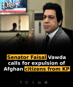 Senator Faisal Vawda calls for expulsion of Afghan citizens from KP