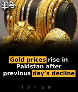Gold prices rise in Pakistan after previous day’s decline