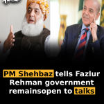 PM Shehbaz tells Fazlur Rehman government remains open to talks