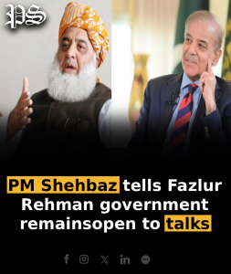 PM Shehbaz tells Fazlur Rehman government remains open to talks