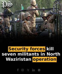 Security forces kill seven militants in North Waziristan operation