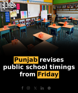 Punjab revises public school timings from Friday
