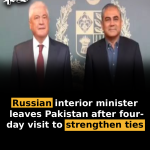 Russian interior minister leaves Pakistan after four-day visit to strengthen ties