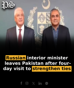 Russian interior minister leaves Pakistan after four-day visit to strengthen ties