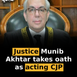 Justice Munib Akhtar takes oath as acting CJP